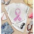 thumbnail image 3 of S4E Women's Pink Ribbon Word Montage T-Shirt XXX-Large White, 3 of 4
