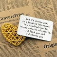 thumbnail image 4 of Engraved Metal Wallet Card for Men Women, Personalized Anniversary Valentine's Day Gift, Love Message Card, Husband Boyfriend Girlfriend Wife Gift Idea, Unique Keepsake Card for Wedding Proposal, 4 of 7