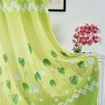 thumbnail image 3 of Southeast Asian Style Home Fashion Printed Tulip Short Curtain Breathable Window Curtain(Green)100 * 200cm, 3 of 5