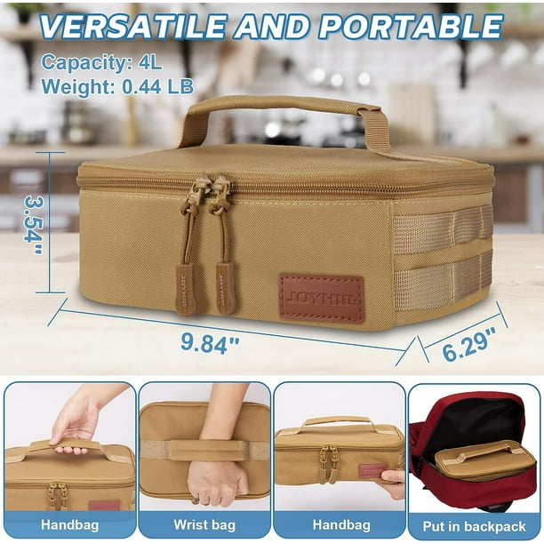 JOYHILL 4L Insulated Lunch Box for Men Women, Leakproof Thermal