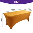 thumbnail image 2 of [6 pies] Funda para mesa de patio elástica rectangular, ajustada, lavable y resistente a las arrugas para eventos, bodas, banquetes y fiestas, 2 of 5