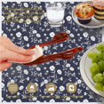 thumbnail image 6 of Pioneer Flower Floral Print Pattern Round Tablecloth 60 X 60 Inch, Wrinkle Resistant Wipeable Table Cloth for Kitchen Dining Picnic Patio Party, 6 of 6