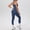 Navy, variant on SKQIT Gym Clothes for Woman Set Racer-back Tank Top and Tummy Control Leggings Yoga Sets for Women 2 Piece