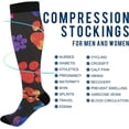 thumbnail image 4 of GZHJMY Cute Dog Paw 20-30mmHg Compression Socks for Men & Women, Knee High Stockings for Running, Sport, Hiking & Travel, 4 of 7