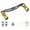 gold, variant on DYNWAVECA Baitcasting Reel Replacement Part Fishing Reel Handle Fishing Tackle Saltwater Freshwater Fishing Reel Accessory Power Handle violet