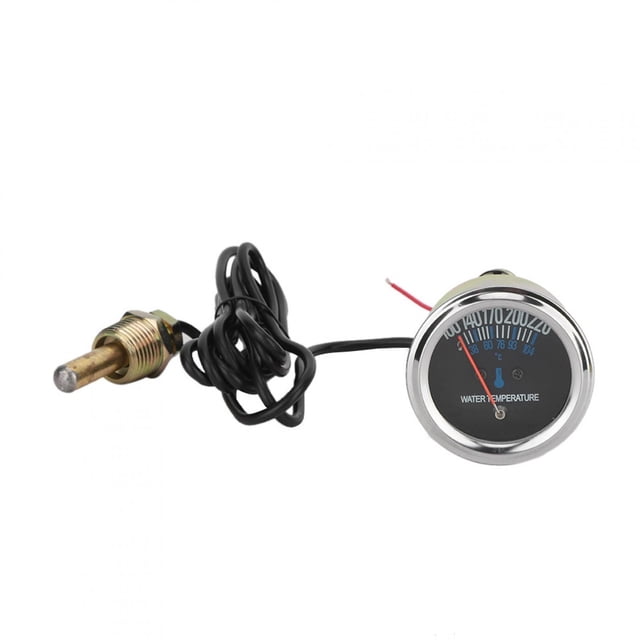 Medidor mecánico de temperatura del agua, coche de metal 52 mm Medidor mecánico de temperatura del agua del coche Medidor de temperatura del agua Rendimiento lleno de energía