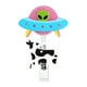 thumbnail image 3 of Portacredencial Retráctil Con Forma De Vaca Abducida Por OVNI, Original Portaidentificación Con Temática Alienígena, Divertido Accesorio Para Eventos, Clip Seguro Con Detalle Brillante, 3 of 9