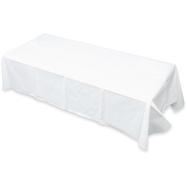 Tatco Embossed Paper Table Cover With Plastic Liner, 20ct