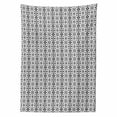 thumbnail image 2 of Geometric Tablecloth, Contemporary Abstract Pattern with Squares Monochromatic Design, Rectangle Satin Table Cover Accent for Dining Room and Kitchen, 60" X 90", Charcoal Grey and White, by Ambesonne, 2 of 2