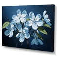 thumbnail image 2 of Designart "Apple Blossom Monochromatic gracefulness II" Apple Blossom Canvas Wall Art, 2 of 5