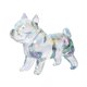 thumbnail image 3 of Estatua de bulldog francés con grafiti, escultura de perro, figuras de escritorio, estatua de animal, claro, 3 of 9