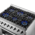 thumbnail image 5 of Forno Marco 36-Inch Dual Fuel Range, Stainless Steel, 6 Burners, 67,000 BTU, True Convection Oven, Energy Efficient, 5 of 5