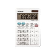 Sharp Calculators EL-330WB with LCD displays Professional Desktop Calculator, White