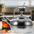 LIYUNMIAO Stainless Steel Whistling Tea Kettle 16cm Hot Water Fast Boil