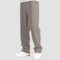 thumbnail image 6 of NIEWTR Men's Lightweight Pants with Zipper Pockets Quick Dry Workout Athletic Travel Pants Business Casual Pants For Men (L,Z03-Coffee), 6 of 9