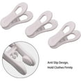 thumbnail image 3 of Hanger Clips for Hangers 30 Pack, Multi-Purpose Strong Clips for Hangers,White Strong Pinch Easily Clip, 3 of 9