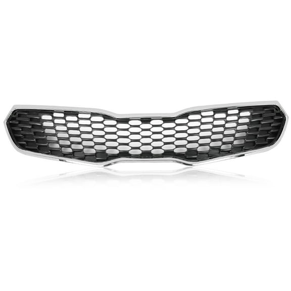 CROSSDESIGN Black Front Bumper Grill Grille Assembly Fit for 2014-2016 Kia Forte Forte5