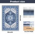 thumbnail image 3 of MeyJey Washable Area Rugs 6'x9' Blue/Navy, Non Slip Vintage Traditional Soft Large Rugs for Living Room Bedroom Nursery Office Retro Home Decor Carpet, 3 of 9