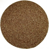Rhody Rug SA38R096X096 Sandi 8 ft. Tweed Indoor-Outdoor Round Braided Rug, Brown