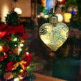 thumbnail image 4 of Christmas Ball Light Bauble Pearly Flower Bulb Ornament Christmas Indoor Outdoor Hanging Decoration Holiday Party Wedding Halloween Thanksgiving Valentine's Day Decor, 4 of 6