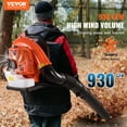thumbnail image 2 of VEVOR Backpack Leaf Blower 79CC 2-Cycle Gas Leaf Blower 930CFM Air Volume 184MPH, 2 of 9