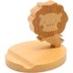 thumbnail image 4 of Cell Phone Tablet Wooden Stand Dock Holder Cradle Mount Organizer Charger Station Table Desk Room Office School Kitchen Non-Slip Wood (Lion), 4 of 5