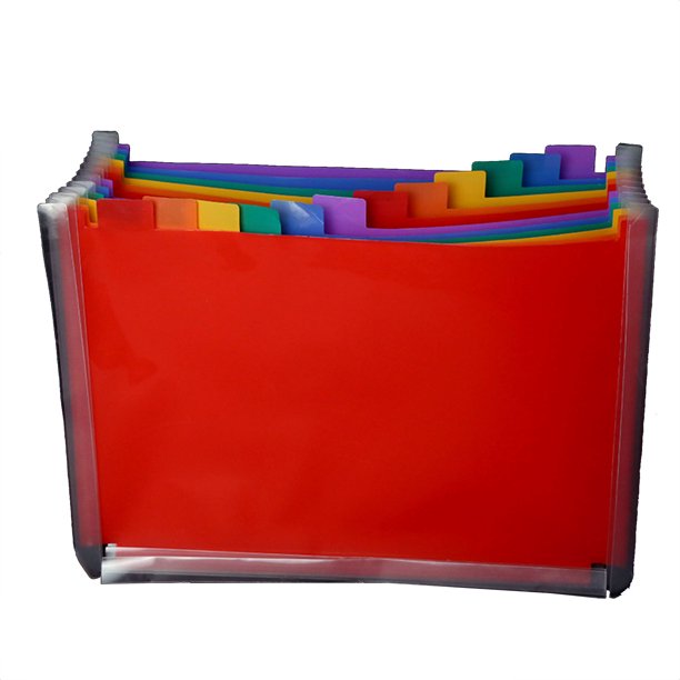 13 Pocket Expanding File Folder Organizer with Dividers Letter Size