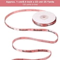 thumbnail image 2 of RV 4 rollos de cintas decorativas de raso, cintas de poliéstRV impresas a mano, utilizadas para envolvRV regalos, rosa y beige, cada rollo mide 22 m de largo, 2 of 5