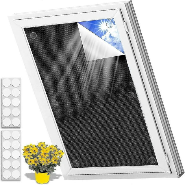 Roof Window Blackout Blind, No-Drilling, Thermal Sun Protection, Blackout Window Blinds Shades Skylight Cover for Bedroom Travel Nursery