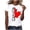 Blanc, variante sur T-shirt Canada pour Femmes à Manches Courtes avec Feuille d'Érable, T-Shirt Basique, Vêtements d'Été, Hauts pour Femmes