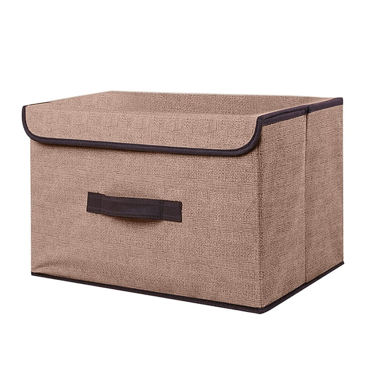iOPQO organization and storage Storage Box Foldable Clothing Sundries Portable  Storage Box With Lid Foldable Storage Box ornament storage 