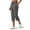 Deep Grey, variant on Womens Hiking Capri Pants High Waisted Drawstring Athletic Joggers Quick Dry Workout Lounge Travel Cropped