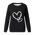 thumbnail image 4 of Kaemgyyd Womens Crew Neck Sweatshirts Casual Loose Long Sleeve Tops Fashion Lightweight Print Pullover, 4 of 4