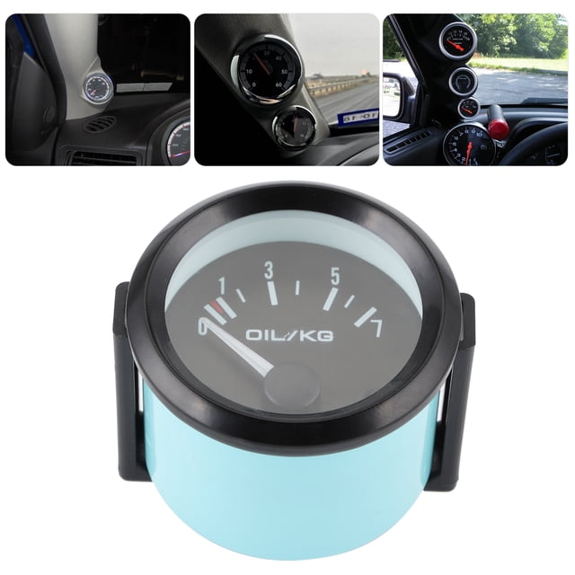 Oil Pressure Gauge, 52mm Diameter Oil Pressure Meter With High Accuracy Sensor For Indicate The Oil Pressure Of The Engine