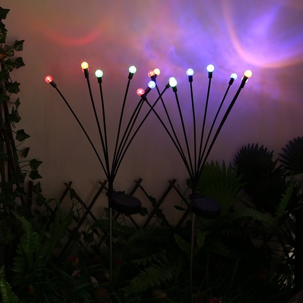 Luz decorativa del jardín de la luz 600MAH de la luciérnaga solar que se balancea para la Navidad del día de fiesta JShteea El nuevo