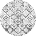 thumbnail image 1 of Ahgly Company Indoor Round Abstract Gray Contemporary Area Rugs, 8' Round, 1 of 1