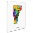 thumbnail image 2 of Trademark Fine Art "Vermont Map" Canvas Art by Michael Tompsett, 2 of 3