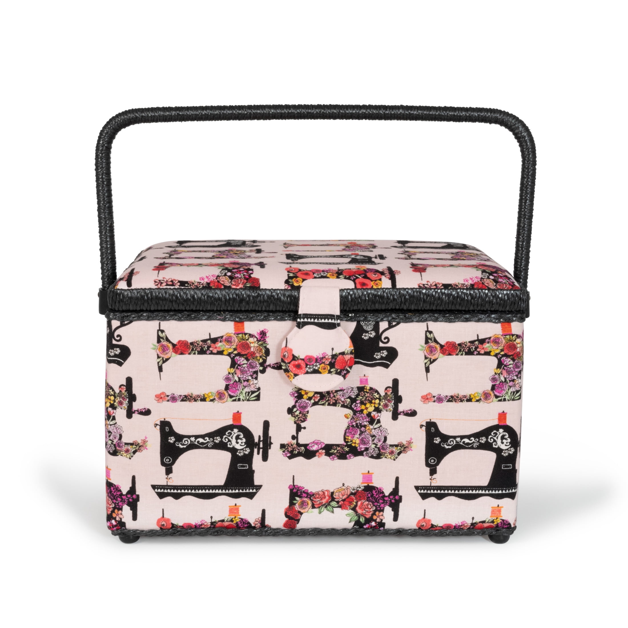 Dritz Large Sewing Basket, Pink Sewing Machines