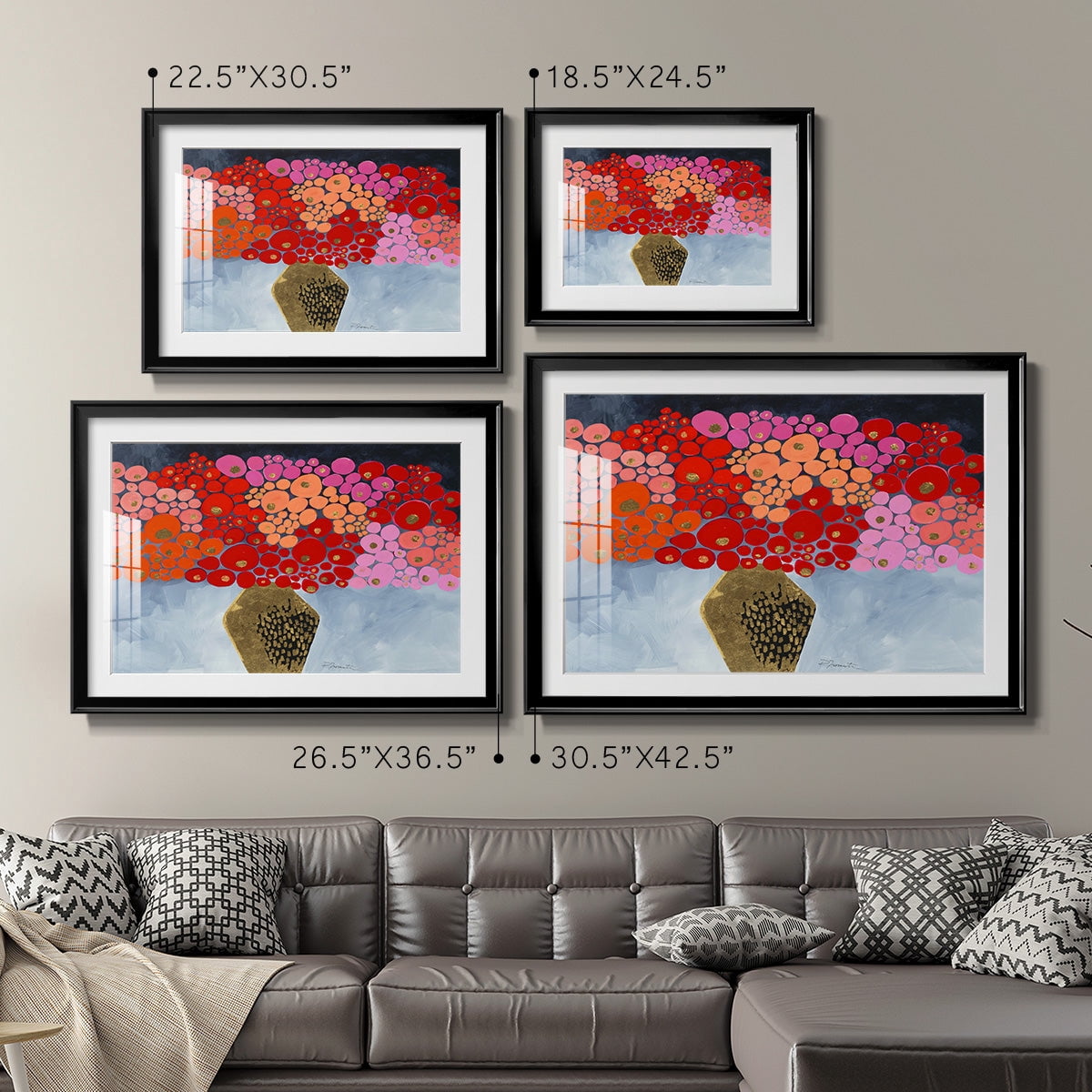 Red Poppies II Premium Framed Print - Ready to Hang