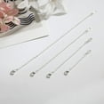 thumbnail image 3 of Necklace Extender Delicate Chain Extenders for Necklaces 4 Pcs 2" 3" 4" 6" inch Silver Chain Extensions for Necklaces Chokers Bracelets Anklets Lobster Claw Clasp from JIACHARMED, 3 of 5