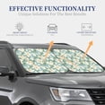 thumbnail image 7 of Picia Lilies Flowers 2 Piece Car Windshield Sun Shade Foldable | Foldable Sun Shield for Front Window Blocks UV Rays and Keeps Your Vehicle Cool-Medium, 7 of 7