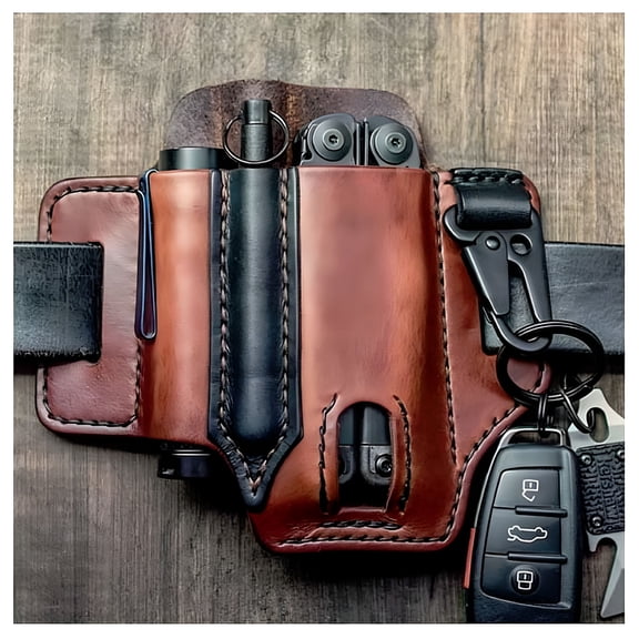 GASTROPOD Multitool Leather Sheath Organizer Storage Belt Waist Bag Pocket Organizers