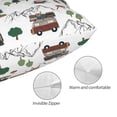 thumbnail image 3 of Pofeuu Camping Caravan 2 Print Polyester Microfiber Plush Pillowcases, Super Soft and Cozy Pillow Case Covers with Envelop Closure（Pillow core not included）-14"x20", 3 of 6