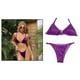 thumbnail image 5 of Bikini sexy para mujer, traje de baño triangular de dos piezas, bikini, traje de baño femenino push up, conjunto de bikini, ropa de playa Morado XL, 5 of 7