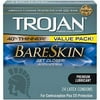 Trojan Sensitivity Bareskin Lubricated Latex Condoms with Brass Lunamax Pocket Case (24 Condoms)