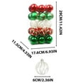 thumbnail image 3 of 30 PCS Christmas Tree Hanging Candy Jar Ornaments - Glitter Decorations for Holiday Tree, Home, Party (Red/Green/Gold), 3 of 6