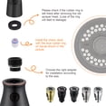 thumbnail image 4 of Kitchen Faucet Sprayer Head Replacement - Pull Down Faucet Spray Head with 15 Adapters, Pull Out Faucet Sprayer Nozzle, 3 Function Kitchen Tap Spray Spout Part Connector, Oil Rubbed Bronze, 4 of 9