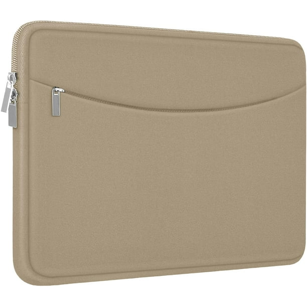 Funda para portátil Ampoock de 14 pulgadas, protectora a prueba de golpes, color caqui