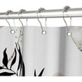 thumbnail image 5 of Abstract Shower Curtain, Boho Shower Curtain Mid Century Shower Curtain Set, Waterproof Waffle Fabric Neutral Shower Curtains for Bathroom Retro Neutral Shower Curtain Decor with 12 Hooks 72x72 Inches, 5 of 6