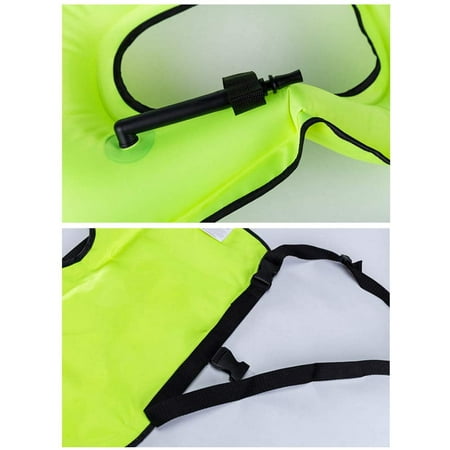 Inflatable Vest, Inflatable Life Jacket, Canvas Buoyancy Float Snorkel ...